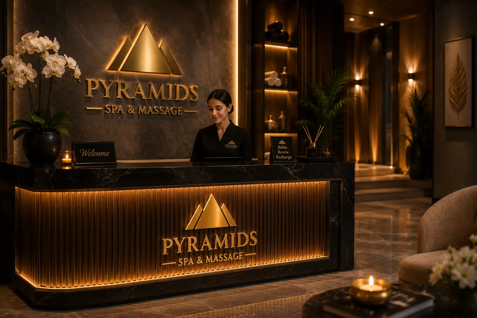 PYRAMIDS SPA reception